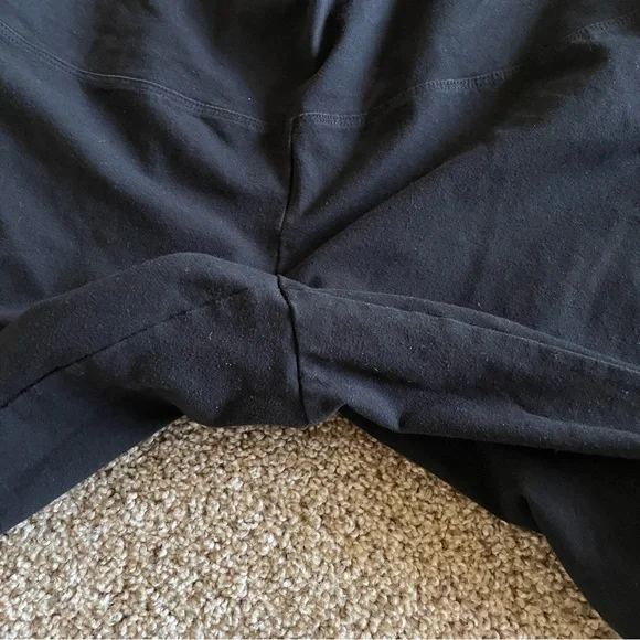 Chico’s Zenergy Pull On Leggings Womens 3 16/18 Black Cropped Casual So Slimming - Picture 8 of 13